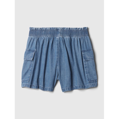 갭 Kids Mid Rise Denim Utility Shorts