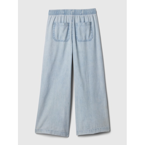 갭 Kids High Rise Pull-On Denim Cargo Jeans