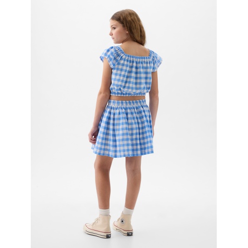 갭 Kids Linen-Cotton Skirt