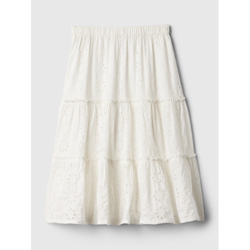 갭 Kids Tiered Eyelet Skirt