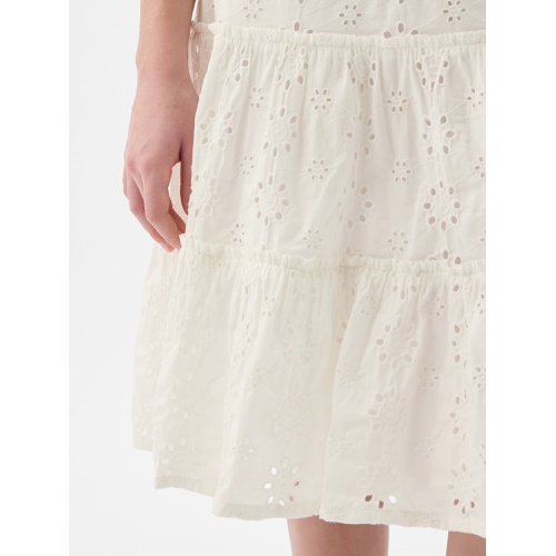 갭 Kids Tiered Eyelet Skirt