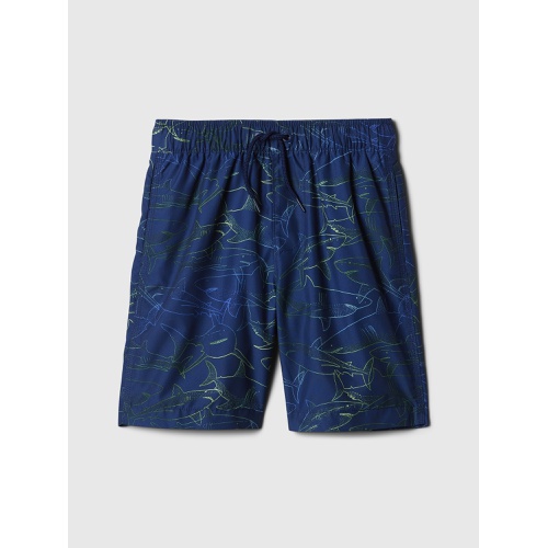 갭 Kids 6 Recycled Printed Swim Trunks