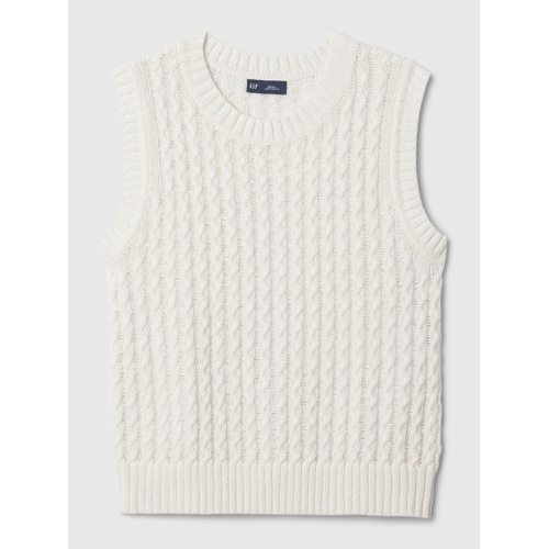 갭 Linen-Cotton Textured Knit Tank Top