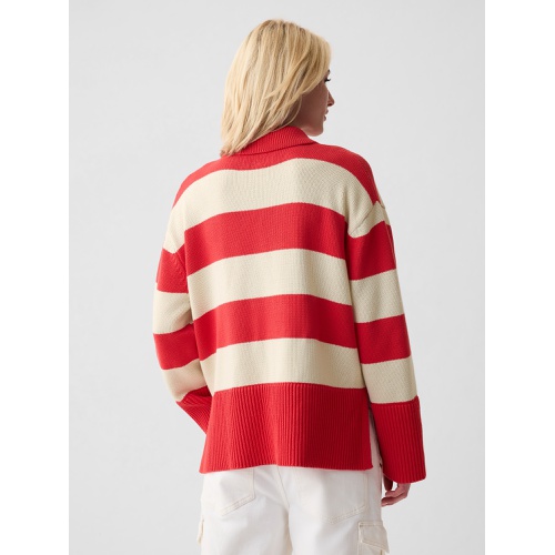 갭 24/7 Split-Hem Polo Sweater
