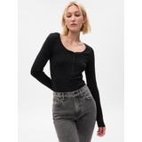 Modern Rib Henley Bodysuit