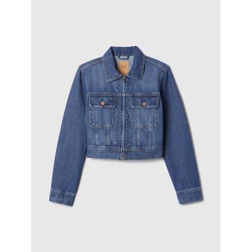 갭 Cropped Denim Jacket