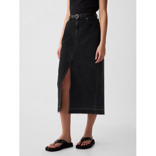 갭 Denim Midi Skirt