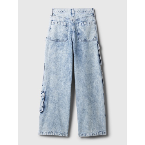 갭 Mid Rise Cargo Baggy Jeans