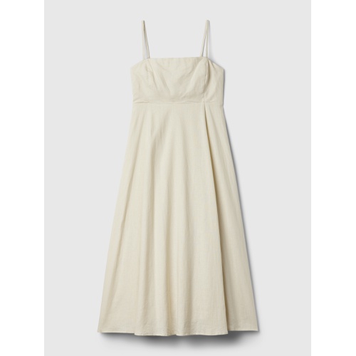 갭 Linen-Blend Midi Dress
