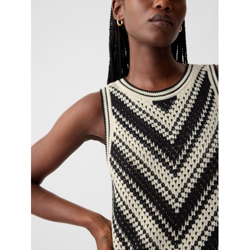 갭 Crochet Mini Sweater Dress