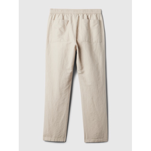 갭 Linen-Cotton Pull-On Pants