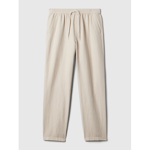 갭 Linen-Cotton Pull-On Pants