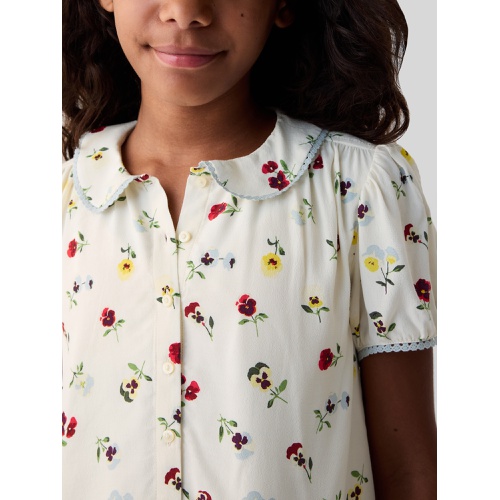 갭 Gap × DOEN Kids Floral Shirt