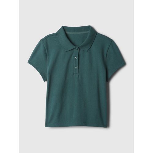 갭 Kids Pique Cropped Polo Shirt