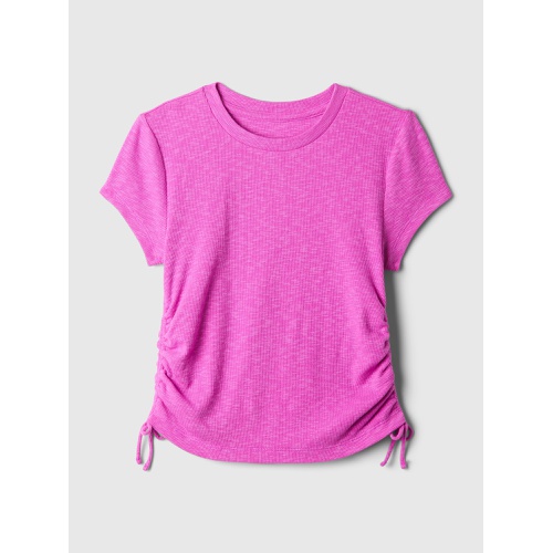 갭 Kids Essential Rib Ruched T-Shirt