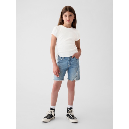 갭 Kids Essential Rib Ruched T-Shirt