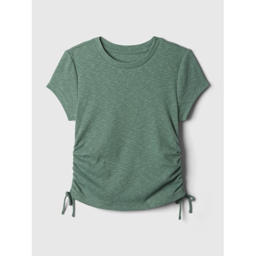 갭 Kids Essential Rib Ruched T-Shirt