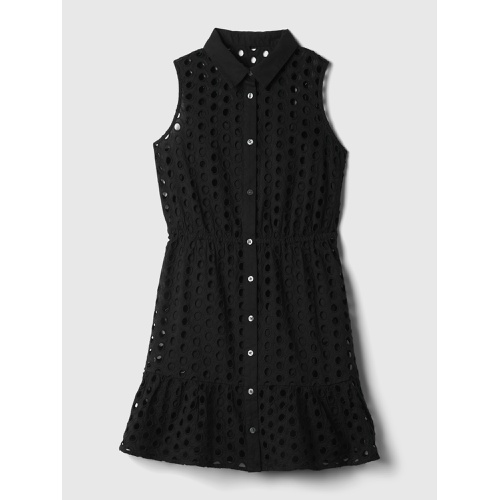 갭 Eyelet Tiered Mini Dress