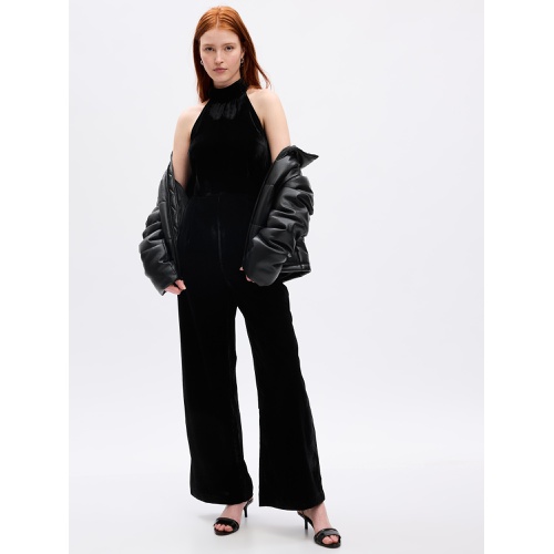 갭 Velvet Halter Jumpsuit