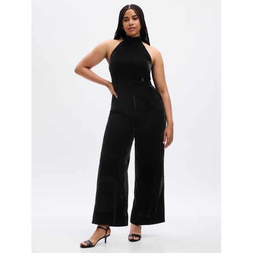 갭 Velvet Halter Jumpsuit