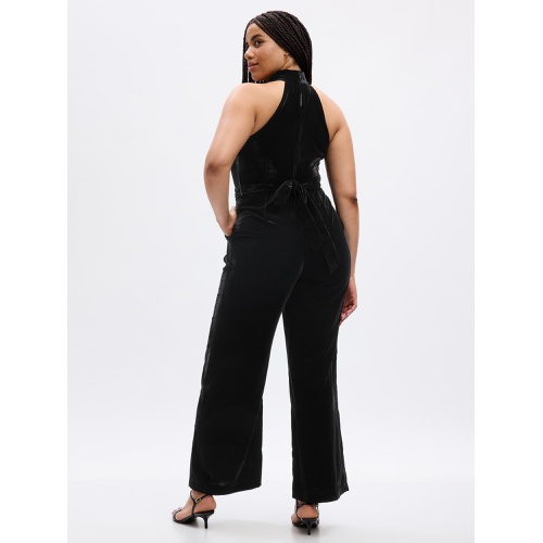 갭 Velvet Halter Jumpsuit