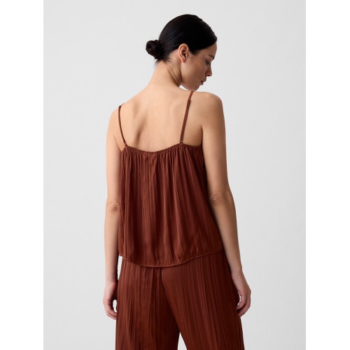 갭 Pleated Satin Cami