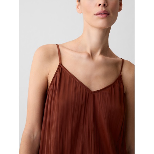 갭 Pleated Satin Cami