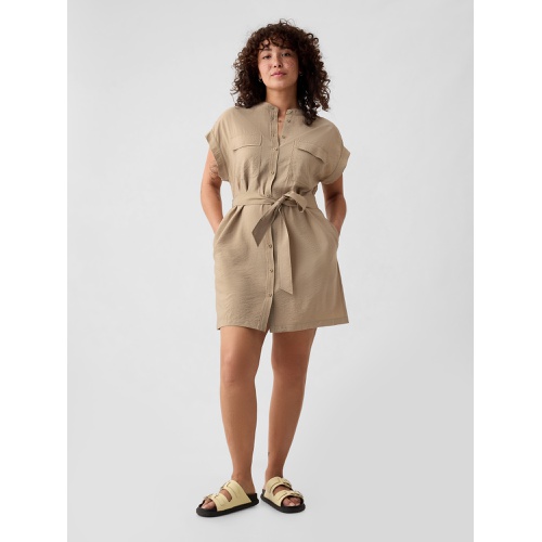 갭 Utility Mini Shirtdress