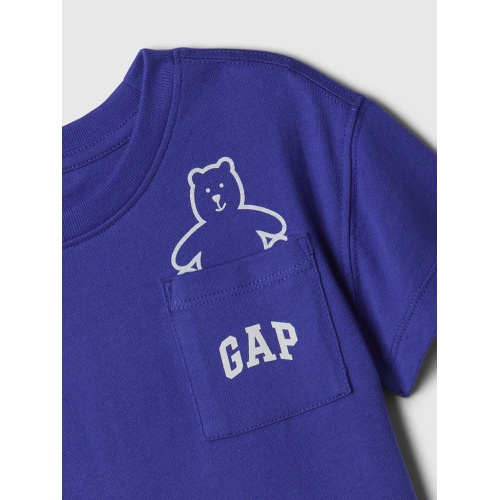 갭 babyGap Brannan Bear Logo Pocket T-Shirt