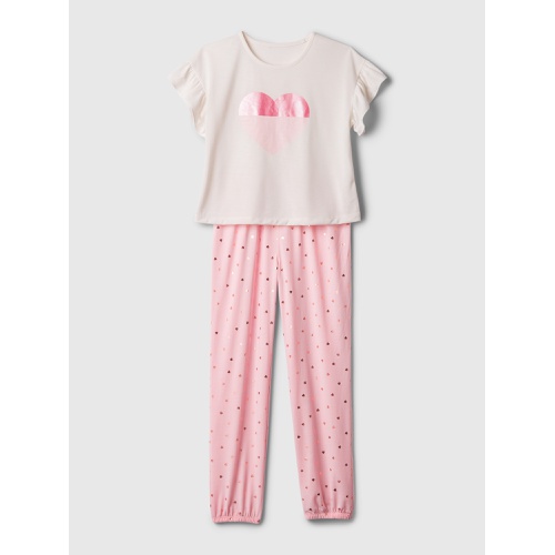 갭 Kids Recycled PJ Jogger Set