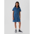 Kids Cargo Denim Shirtdress