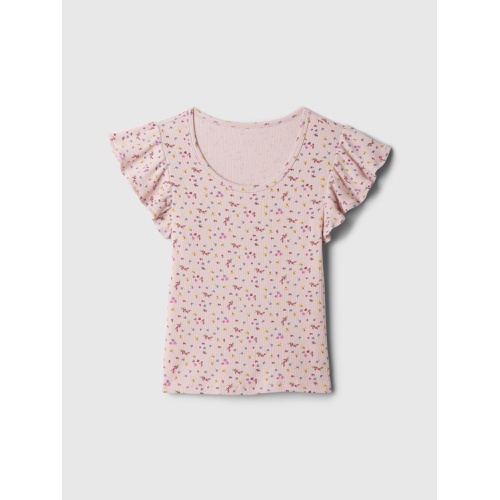 갭 Kids Rib Flutter T-Shirt