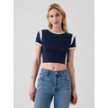 Modern Rib Cropped T-Shirt