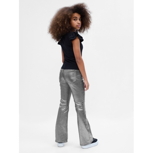 갭 Kids High Rise Metallic 70s Flare Jeans