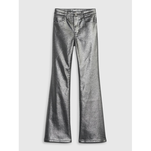 갭 Kids High Rise Metallic 70s Flare Jeans