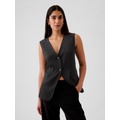 Longline Twill Vest