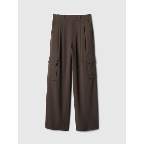 갭 365 High Rise Cargo Pleated Trousers