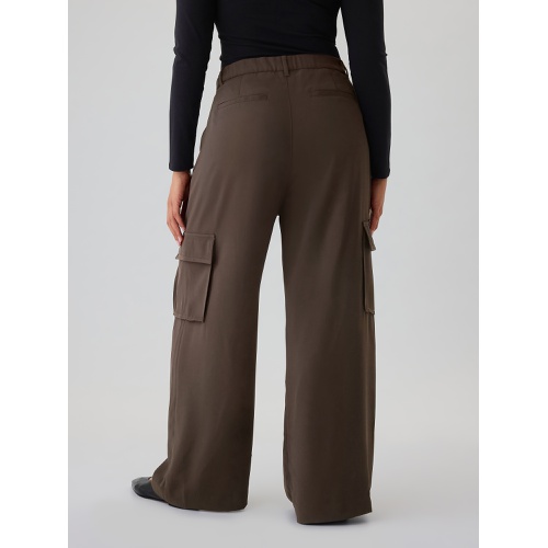 갭 365 High Rise Cargo Pleated Trousers