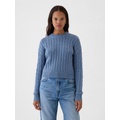 Cable-Knit Cropped Sweater