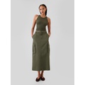 Utility Cargo Midi Skirt