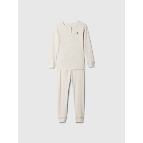 갭 babyGap Organic Brushed Cotton Henley PJ Set