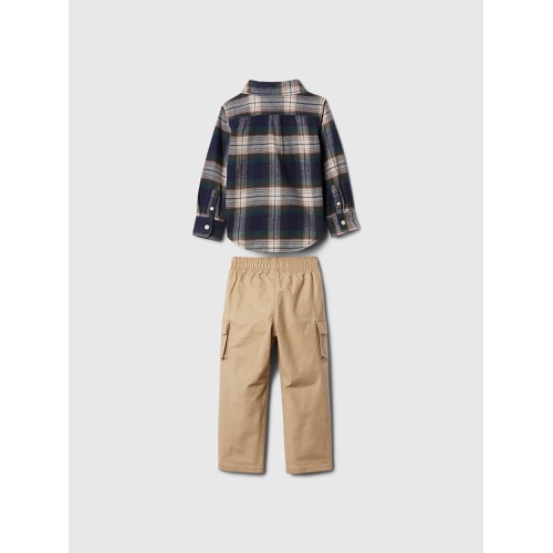 갭 babyGap Flannel Outfit Set