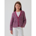 Kids Shaker-Stitch Cropped Cardigan