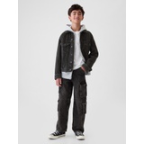 Kids Double Cargo Baggy Jeans