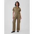 Khaki Utility Jumpsuit