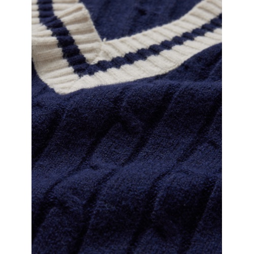 갭 CashSoft Varsity Cable-Knit Mini Sweater Dress