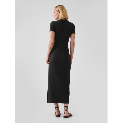 갭 Modern Rib Maxi T-Shirt Dress