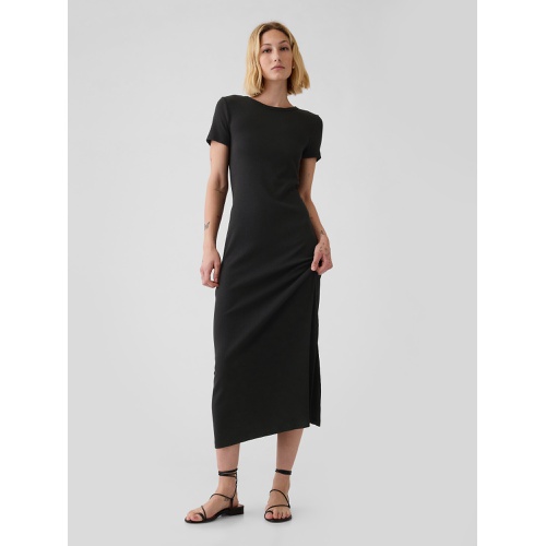 갭 Modern Rib Maxi T-Shirt Dress