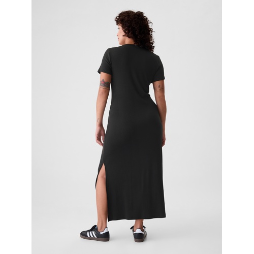 갭 Modern Rib Maxi T-Shirt Dress