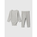 Baby Grow-With-Me Rib Outfit Set